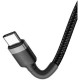 Дата кабель USB-C to USB-C 2.0m USB 3.1 3 A grey-black Baseus (CATKLF-HG1) Дата кабель USB-C to USB-C 2.0m USB 3.1 3 A grey-black Baseus (CATKLF-HG1)