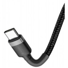 Дата кабель USB-C to USB-C 2.0m USB 3.1 3 A grey-black Baseus (CATKLF-HG1) - Фото