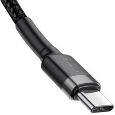 Дата кабель USB-C to USB-C 2.0m USB 3.1 3 A grey-black Baseus (CATKLF-HG1) - Фото