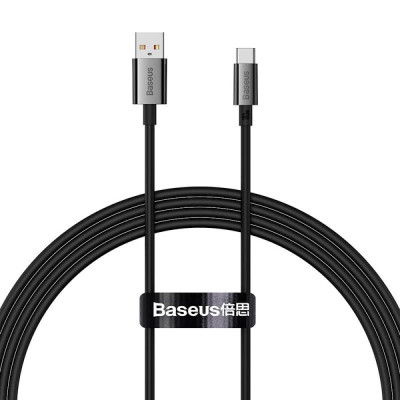 Дата кабель USB 2.0 AM to USB-C 1.5m 100W black Baseus (P10320102114-01)