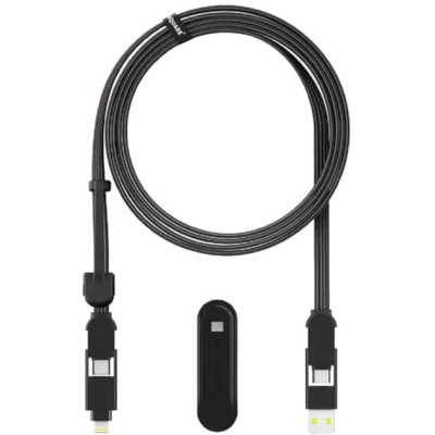 Дата кабель 6in1 inCharge XL 2.0m black Rolling Square (XLM01R)