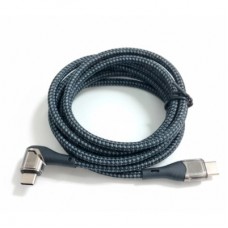 Дата кабель USB-C to USB-C 1.5m 5A 100W Quick Charge magnetic black BeCover (714555) - Фото