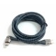 Дата кабель USB-C to USB-C 1.5m 5A 100W Quick Charge magnetic black BeCover (714555)