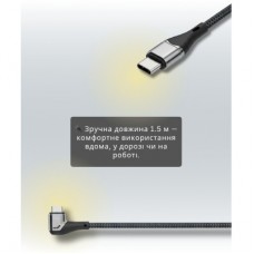 Дата кабель USB-C to USB-C 1.5m 5A 100W Quick Charge magnetic black BeCover (714555) - Фото