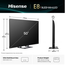 Телевізор Hisense 50E8Q - Фото