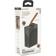 Батарея универсальная FULLTECH 30000mAh, PD65W+22.5W, Input(Type-C), Output(USB,Type-C) (PRIME-30/65) - Фото