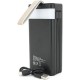 Батарея универсальная Linkage 30000mAh, Solar, 22.5W, cables Туре-С+Lighting, Black (LKP-46)