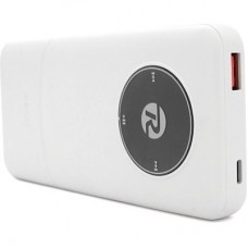 Батарея універсальна Remax 10000 mAh 22.5W, cables Type-C + Lighting, White (RPP-37) - Фото