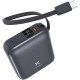Батарея універсальна Vinga 10000 mAh 35 W Display Cable (VPBB1035C)