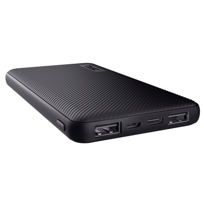 Батарея універсальна Trust 10000 mAh Primo ECO, 2xUSB-A/USB-C, 15W, black (24678_TRUST)