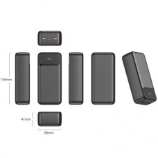 Батарея універсальна SWISSTEN 30000mAh POWER LINE II 22.5W PD QC Black (8595217490635) - Фото