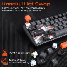 Клавіатура Meetion MK12 Bluetooth/USB Type-C Black (MT-MK12-A-RUA) - Фото