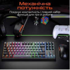 Клавіатура Meetion MK14 Bluetooth/USB Type-C Black (MT-MK14-A-RUA) - Фото