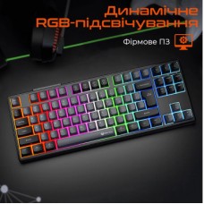 Клавіатура Meetion MK14 Bluetooth/USB Type-C Black (MT-MK14-A-RUA) - Фото