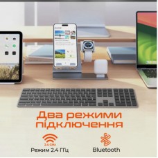Клавіатура Meetion K230 Bluetooth/Wireless Black (MT-K230MW-A-RUA) - Фото