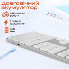 Клавіатура Meetion K230 Bluetooth/Wireless Black (MT-K230MW-A-RUA) - Фото