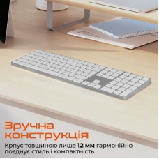 Клавіатура Meetion K230 Bluetooth/Wireless Black (MT-K230MW-A-RUA) - Фото