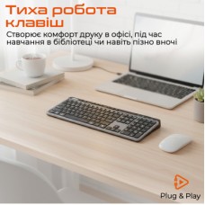 Клавиатура Meetion WK330 Wireless/Bluetooth Black (MT-WK330-A-RUA) - Фото