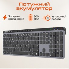 Клавиатура Meetion WK330 Wireless/Bluetooth Black (MT-WK330-A-RUA) - Фото