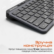 Клавиатура Meetion WK330 Wireless/Bluetooth Black (MT-WK330-A-RUA) - Фото
