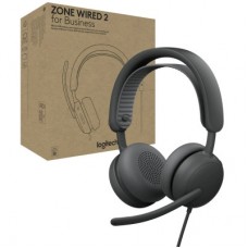 Наушники Logitech Zone Wired 2 for Business USB Graphite (981-001615) - Фото