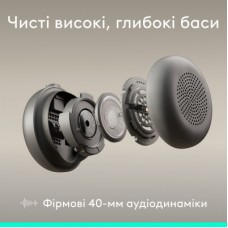 Наушники Logitech Zone Wired 2 for Business USB Graphite (981-001615) - Фото