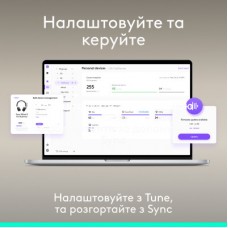 Наушники Logitech Zone Wired 2 for Business USB Graphite (981-001615) - Фото