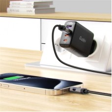 Дата кабель USB 2.0 AM to USB-C 1.2m digital display braided C15-04 black Acefast (6974316283737) - Фото