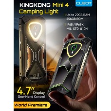 Компактний протиударний телефон Cubot KingKong Mini 4 6/128 GB, екран 4.7", батарея 4700 мА·год (Кінг Конг Міні 4) - Фото