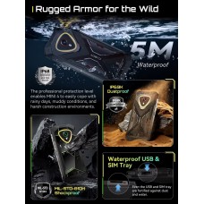 Компактний протиударний телефон Cubot KingKong Mini 4 6/128 GB, екран 4.7", батарея 4700 мА·год (Кінг Конг Міні 4) - Фото