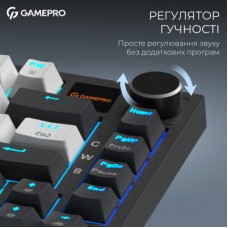 Клавиатура GamePro Asgard Valhalla Pro Rainy Switch Bluetooth/2.4G/USB USB White with display (MK160W-D-Pro) - Фото