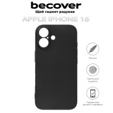 Чохол для мобільного телефона BeCover Apple iPhone 16 Black (712274) - Фото
