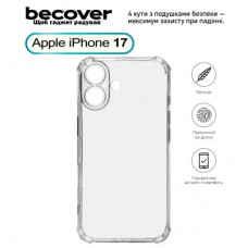 Чохол для мобільного телефона BeCover Anti-Shock Apple iPhone 17 Clear (713793) - Фото