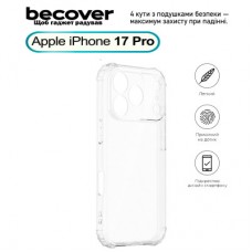 Чохол для мобільного телефона BeCover Anti-Shock Apple iPhone 17 Pro Clear (713797) - Фото
