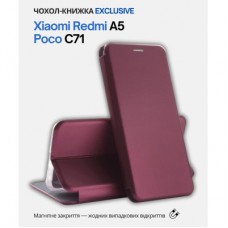 Чохол для мобільного телефона BeCover Exclusive Xiaomi Redmi A5 / Poco C71 Red Wine (714400) - Фото