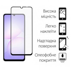 Чохол для мобільного телефона Dengos Carbon Kit for Samsung Galaxy A07 case + glass Black (DG-KM-162) - Фото