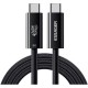 Дата кабель USB-C to USB-C 1.0m Thunderbolt 4 240W 8K60Hz black Essager (EXCTT4-PL01-P)