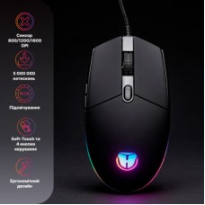 Мышка Hölmer M-02GS USB Black (M-02GS)
