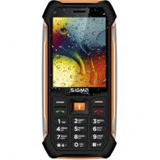 Мобільний телефон Sigma X-style 323 RAIN Black-Orange (4827798885727) - Фото
