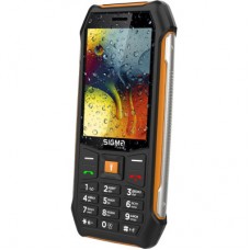 Мобільний телефон Sigma X-style 323 RAIN Black-Orange (4827798885727) - Фото