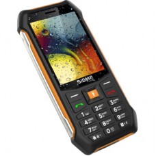 Мобільний телефон Sigma X-style 323 RAIN Black-Orange (4827798885727) - Фото