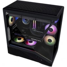 Корпус для ПК Lian Li V100R case with pre-installed four 120mm RGB PWM fan, Black (G99.V100RX.01) - Фото