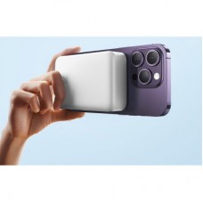 Батарея універсальна Baseus Magnetic Mini Wireless 20000 mAh 20 W, White (PPCX150002) - Фото