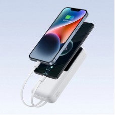Батарея універсальна Baseus Lipow 20000 mAh 22,5W PD, QC/3.0, White (P10079102213-00) - Фото