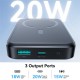 Батарея універсальна JOYROOM Magnetic Wireless 10000 mAh 20W PD, QC, USB-C In/Out Black (JR-W020 / 6941237118455)