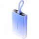 Батарея універсальна VENTION 10000 mAh 22,5W PD, USB-A, USB-C In/Out, Lightning In/Out, LED display, Blue (FHZL0)