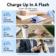 Батарея універсальна VENTION 10000 mAh 22,5W PD, USB-A, USB-C In/Out, Lightning In/Out, LED display, Yellow (FHZY0)