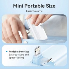 Батарея универсальная VENTION 4800mAh 22,5W PD, USB-C In/Out, LED display, with built-in Lightning cable Black (FHRB0) - Фото