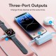 Батарея универсальная VENTION 4800mAh 22,5W PD, USB-C In/Out, LED display, with built-in Lightning cable Black (FHRB0)