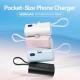 Батарея универсальная VENTION 4800mAh 22,5W PD, USB-C In/Out, LED display, with built-in USB-C cable Blue (FHQL0)